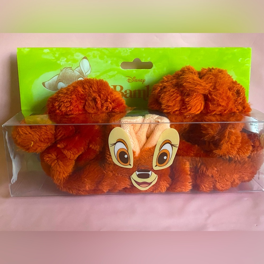 Disney Bambi Brown Plush Spa Headband - Never Used. Sealed in box, small crack